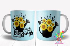 Count Your Blessings Everyday Mug Sublimation Design Product Image 1
