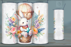 4 Easter Bunny Tumbler Wrap Sublimations, 20 oz Product Image 3