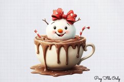 Christmas Cute-Snowman Clipart PNG Product Image 1