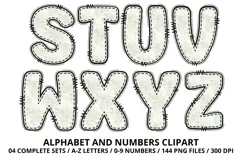 Safari Alphabet PNG - Letters & Numbers Clipart 300 DPI Product Image 4