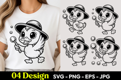 Bubble Chick SVG PNG Product Image 1