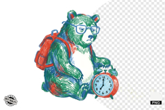 Back To School Teddy Bear Clipart Product Image 1