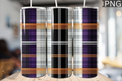 Halloween Plaid Pattern Tumbler Wrap - High Quality 300 Dpi Product Image 1