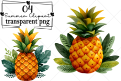 Whimsical Summer Clipart Watercolor PNG Product Image 1