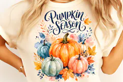 Pumpkin Season PNG, Trendy Fall PNG, Autumn Sublimation Product Image 1