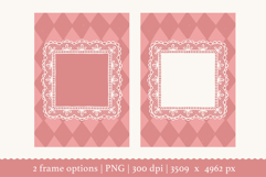 Vintage Lace Frame PNG | Wedding Frame Product Image 2