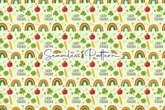Lucky Teacher Rainbow Pattern - Leprechaun &amp; Clovers Product Image 1