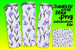 Pastel Boho Garden Tumbler Wrap Design Product Image 1
