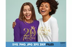 20 and fabulous svg | 20th birthday shirt | 20 birthday png Product Image 4