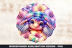 Turtle Wind Spinner Sublimation Design Product Image 1