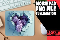 Flower 3D Heart Hole Mouse Pad Product Image 1