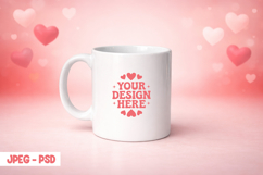 Valentine Coffee Mug PSD JPEG Mockup Product Image 1