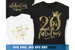 20 and fabulous svg | 20th birthday shirt | 20 birthday png Product Image 2