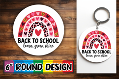 Timeless Keychain Round Style, Back To School Product Image 1