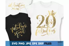 20 and fabulous svg | 20th birthday shirt | 20 birthday png Product Image 3