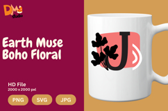 Earth Muse Boho Floral Monogram Product Image 1