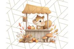 Woodland Apple Orchard Festival PNG Fall Clipart Product Image 4