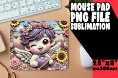 CHEERFUL MOUSE PAD INSPIRATIONAL PNG, 3D Cupid Product Image 1