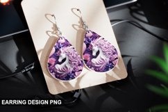 3D Unicorn Earrings Teardrop Sublimation - Unicorn Earrings Product Image 1