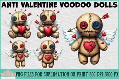 Anti Valentine Voodoo Dolls | Sublimation or Print Clipart Product Image 1