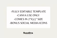 Editable Tumbler Care Card Canva Template - Black & Gold Product Image 2