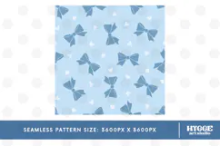 American 4th of July Patriotic Coquette Bow Seamless Pattern Product Image 2