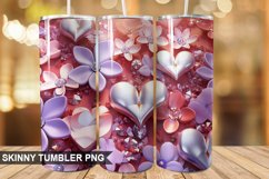 3D Valentine&#039;s Day PNG Tumbler Design Product Image 1