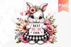 Best Mom Ever Sublimation - Mother&#039;s Day Clipart PNG Design Product Image 1
