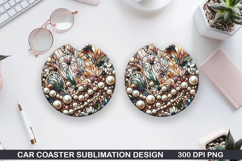 Car Coaster Sublimation| Valentine Coaster PNG Product Image 1