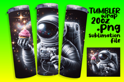 VIBRANT 20oz Gift Tumbler Design , Astronaut Product Image 1