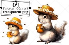 Whimsical Summer Clipart Watercolor PNG Product Image 1