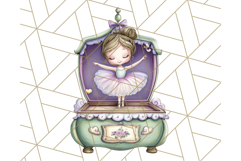 Ballerina Clipart PNG, Cute Ballet Girl Illustration Art Product Image 4