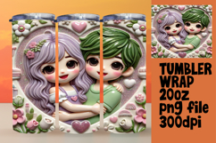 Sublimation Ready 20oz Design Files , 3D Characters Product Image 1