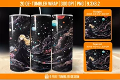 Northern Lights Tumbler Wrap Designs, Sublimation Wrap Product Image 1