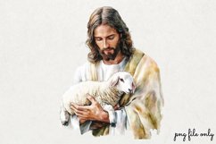 Watercolor Jesus Clipart PNG Product Image 1