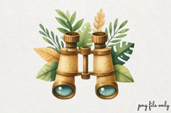 Cute Jungle Animals Tropical Clipart PNG Product Image 1