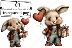Whimsical Love Paws Clipart Watercolor PNG Product Image 1