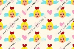 Funky Valentine seamless patterns bundle Product Image 13