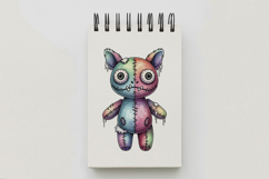 Stitched Monster Doll Sharp Teeth Halloween Voodoo PNG Product Image 5