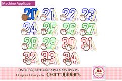 Baseball Numbers applique machine embroidery bunles 2261 Product Image 1