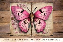 Printable Junk Journal Pages magical butterfly 4 Product Image 1