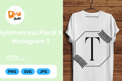 Symmetrical Floral Monogram Product Image 1