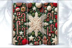 4 Christmas Seamless Tumbler Wrap 20 oz Product Image 5
