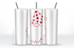 20oz and 30oz TAPERED Skinny Tumbler Sublimation, RED GNOMES Product Image 12