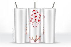 20oz and 30oz TAPERED Skinny Tumbler Sublimation, RED GNOMES Product Image 13