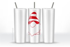 20oz and 30oz TAPERED Skinny Tumbler Sublimation, RED GNOMES Product Image 5