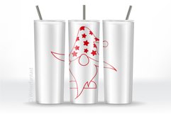 20oz and 30oz TAPERED Skinny Tumbler Sublimation, RED GNOMES Product Image 14
