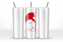 20oz and 30oz TAPERED Skinny Tumbler Sublimation, RED GNOMES Product Image 6