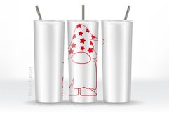 20oz and 30oz TAPERED Skinny Tumbler Sublimation, RED GNOMES Product Image 11