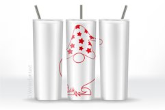 20oz and 30oz TAPERED Skinny Tumbler Sublimation, RED GNOMES Product Image 10